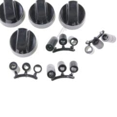 Set 4 butoane universale negre aragaz