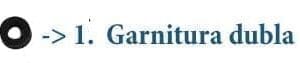 Garnitura dubla racord 90 , racord drept 5mm