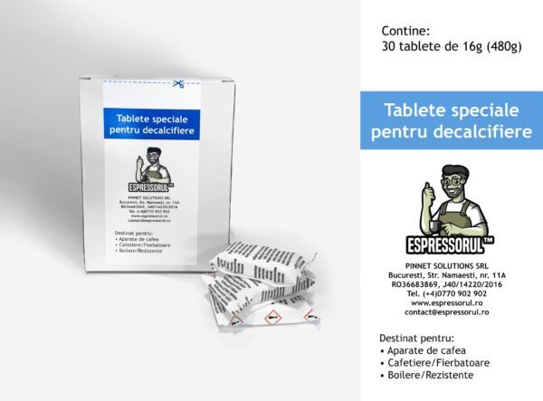 Set 30 tablete decalcifiere espressor