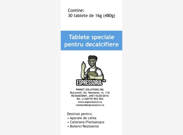 Set 30 tablete decalcifiere espressor