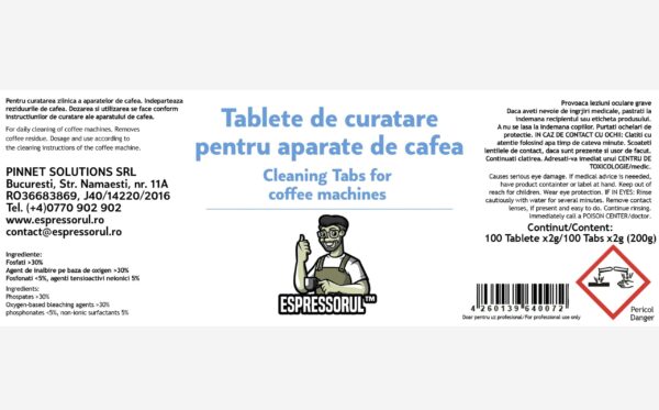 set 100 tablete curatare espressor uleiuri reziduri 2 Set 100 tablete curatare espressor uleiuri reziduri