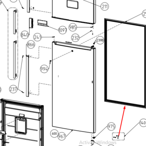 Garnitură ușă frigider originală BEKO / GRUNDIG / ARÇELIK – 4937731700 (C00894349)